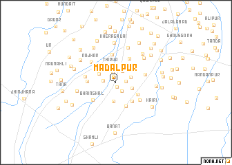 map of Mādalpur