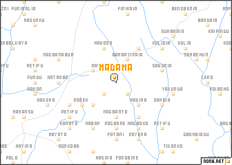 map of Madama