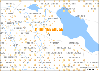 map of Madame Beaugé