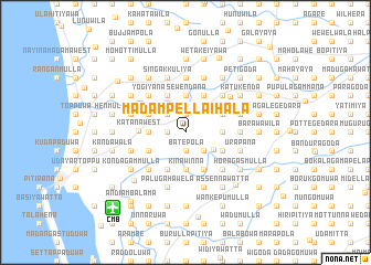 map of Madampella Ihala