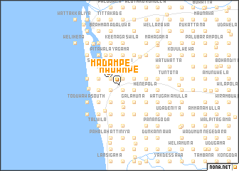 map of Madampe