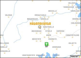 map of Madanakanda