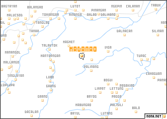 map of Madanao