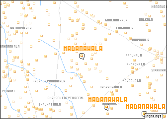 map of Madanāwāla