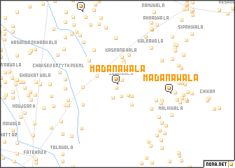 map of Madanāwāla