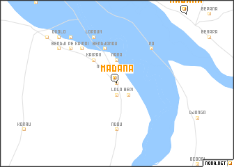 map of Madana