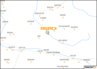 map of Madānch