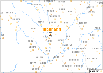 map of Madandan