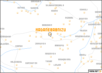 map of Ma‘dan-e Bābnīzū