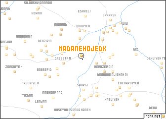 map of Ma‘dan-e Hojedk