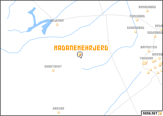map of Ma‘dan-e Mehrjerd
