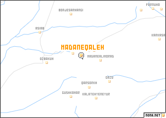 map of Ma‘dan-e Qal‘eh