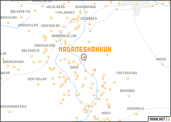 map of Ma‘dan-e Shāhkūh