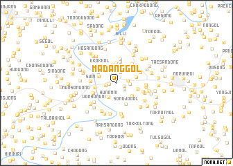 map of Madang-gol