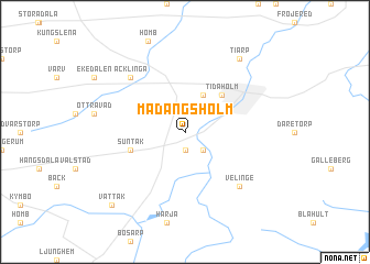 map of Madängsholm