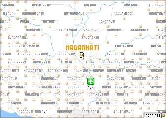 map of Madanhāti