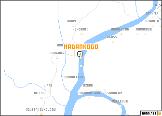 map of Madankogo