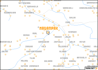 map of Ma‘dan Pāk