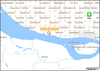 map of Madanpur