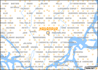 map of Madanpur