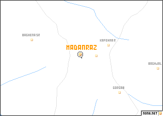 map of Ma‘dan Raz