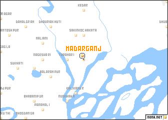 map of Mādārganj