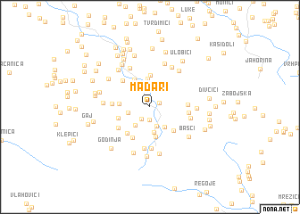 map of Mađari