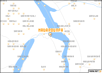 map of Madarounfa