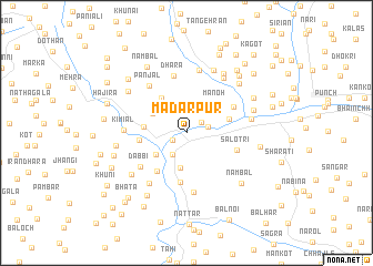 map of Madārpur