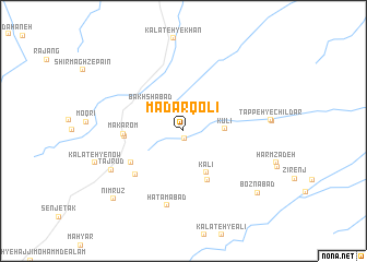 map of Mādar Qolī