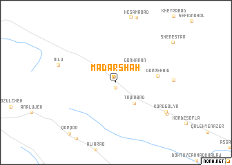 map of Mādar Shāh