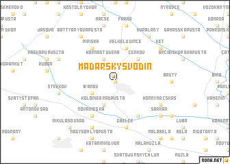 map of Maďarský Svodín