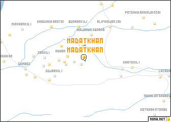 map of Mādat Khān