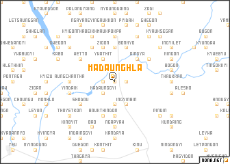 map of Madaunghla