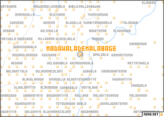 map of Madawala Demalabage