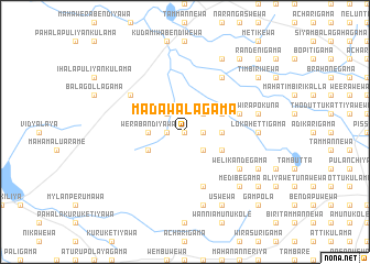 map of Madawalagama