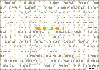 map of Madawala Ihala