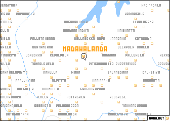 map of Madawalanda