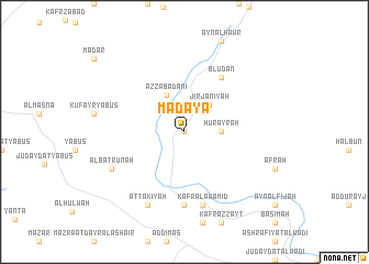 map of Maḑāyā