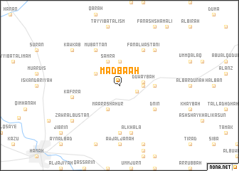 map of Maḑba‘ah