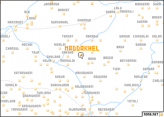 map of Madda Khel