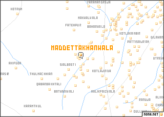 map of Mad Detta Khānwāla