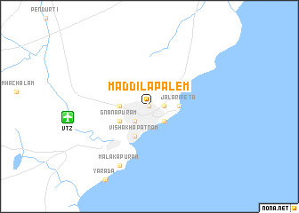 map of Maddilapālem