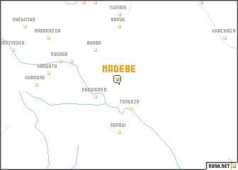 map of Madebe