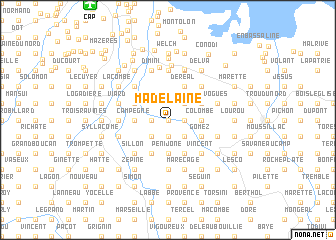 map of Madelaine