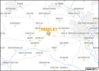 map of Madeley