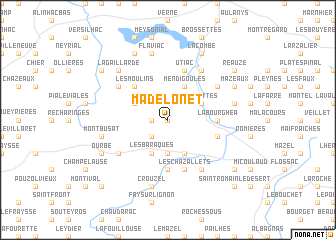 map of Madelonet