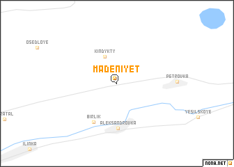 map of Madeniyet