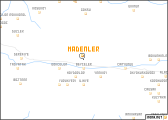 map of Madenler