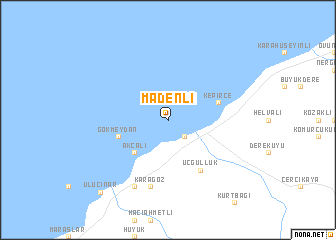 map of Madenli